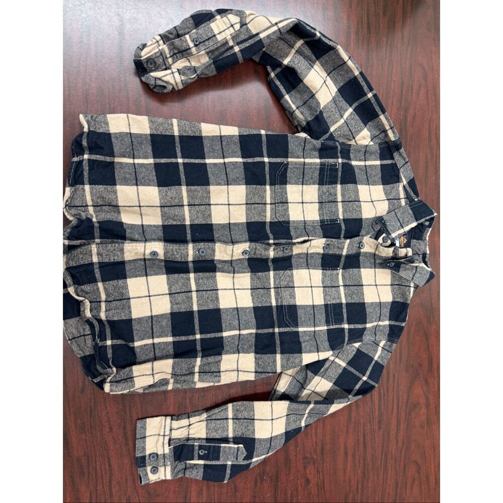 Ridgecut Plaid Button Up Mens Flannel Shirt Size Medium